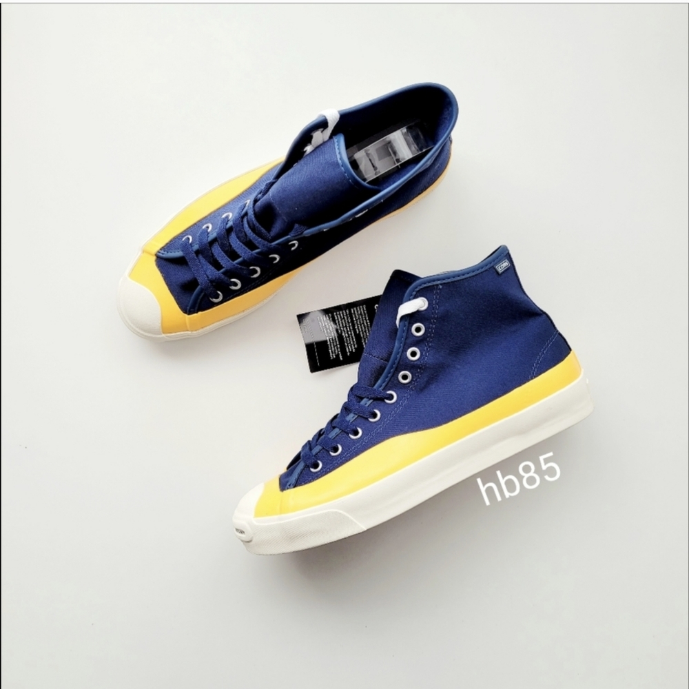 NWOT Men's Converse x Pop Trading Co. Jack Purcell Pro Navy(not in the orig box) - Picture 2 of 6